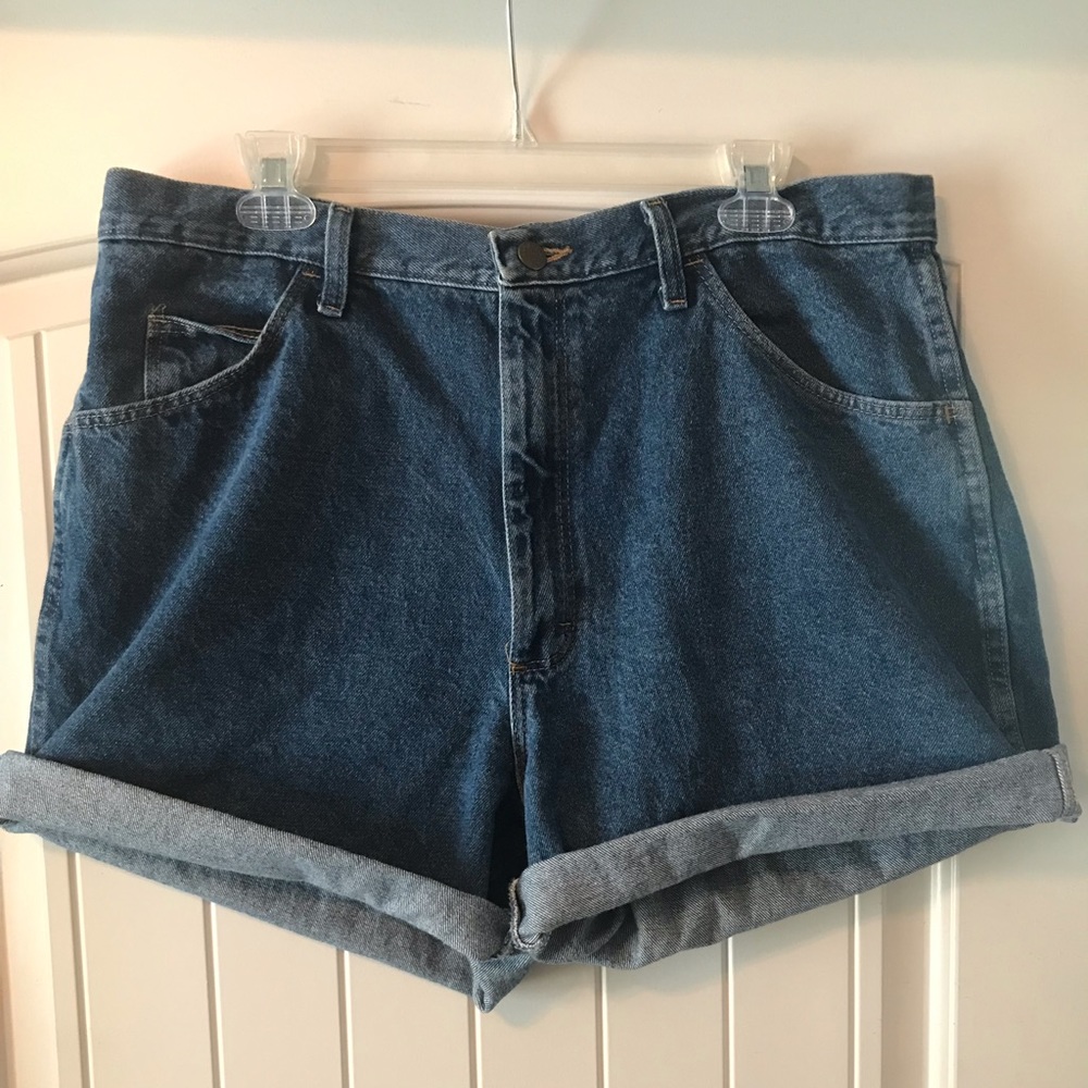 wrangler mom denim shorts